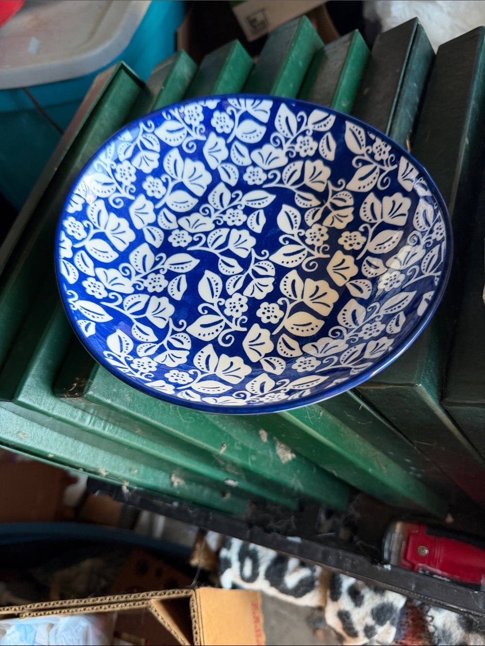 Blue and White Patterned Bowls